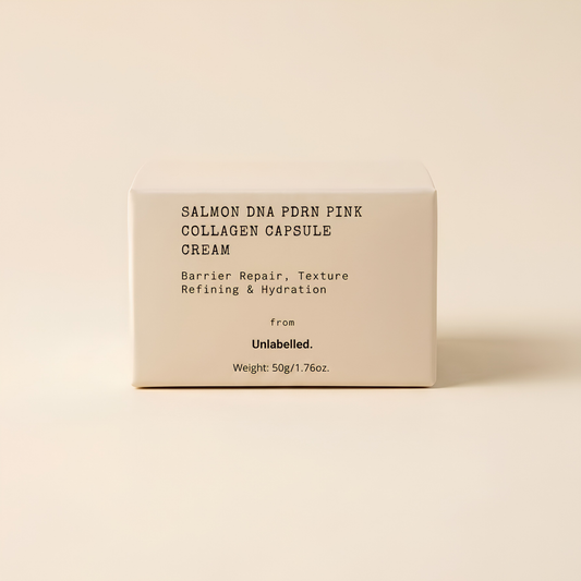  Unlabelled Salmon DNA PDRN Pink Collagen Capsule Cream box